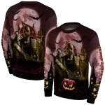 texas state bobcats halloween vibes maroon black hoodie best selling