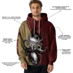 texas state bobcats jack skellington maroon hoodie best selling