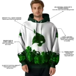 texas state bobcats lucky motif white green hoodie best selling