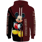 texas state bobcats mickey mouse maroon black hoodie best selling