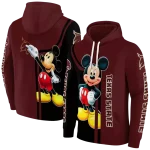 texas state bobcats mickey mouse maroon black hoodie best selling