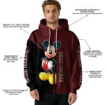 texas state bobcats mickey mouse maroon black hoodie best selling