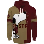 texas state bobcats playful snoopy maroon hoodie best selling