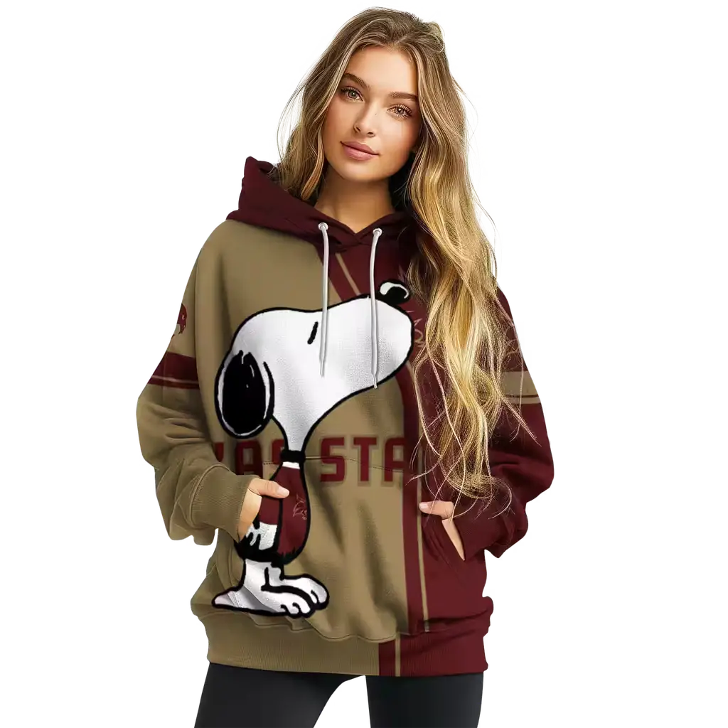 texas state bobcats playful snoopy maroon hoodie high quality texas state bobcats playful snoopy maroon hoodie high quality