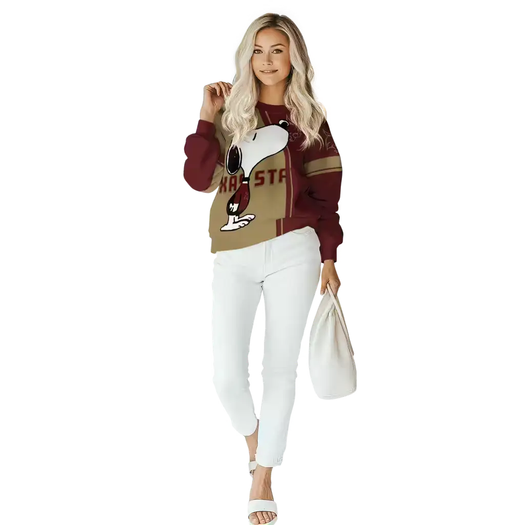 texas state bobcats playful snoopy maroon hoodie trendy texas state bobcats playful snoopy maroon hoodie trendy