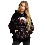 texas state bobcats skull artwork maroon black hoodie best selling
