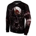 texas state bobcats skull artwork maroon black hoodie best selling