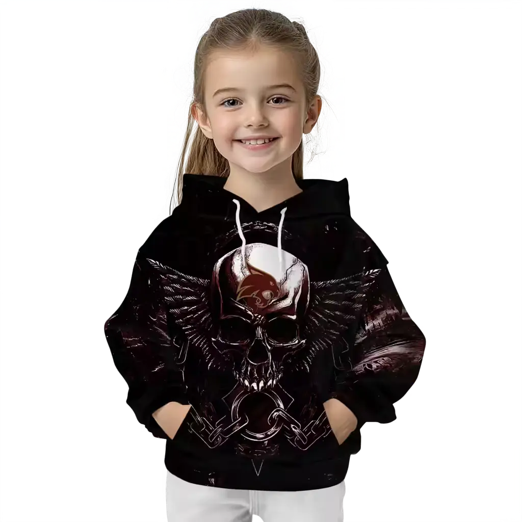 texas state bobcats skull artwork maroon black hoodie top rated texas state bobcats skull artwork maroon black hoodie top rated