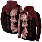 texas state bobcats skull motif maroon black hoodie best selling
