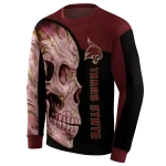 texas state bobcats skull motif maroon black hoodie best selling