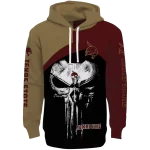 texas state bobcats skull punisher gold black hoodie best selling