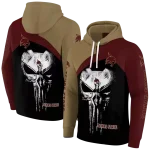 texas state bobcats skull punisher gold black hoodie best selling