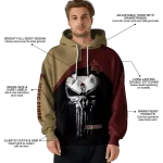 texas state bobcats skull punisher gold black hoodie best selling