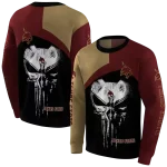 texas state bobcats skull punisher gold black hoodie best selling
