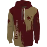 texas state bobcats splatter effect maroon hoodie best selling