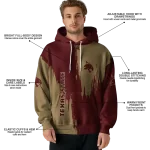 texas state bobcats splatter effect maroon hoodie best selling