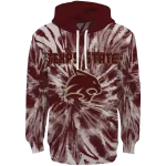 texas state bobcats tie dye pattern maroon hoodie best selling