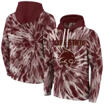 texas state bobcats tie dye pattern maroon hoodie best selling