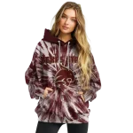 texas state bobcats tie dye pattern maroon hoodie best selling