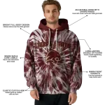 texas state bobcats tie dye pattern maroon hoodie best selling