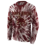 texas state bobcats tie dye pattern maroon hoodie best selling