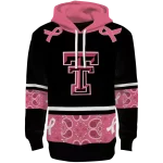 texas tech red raiders awareness ribbon black pink hoodie best selling