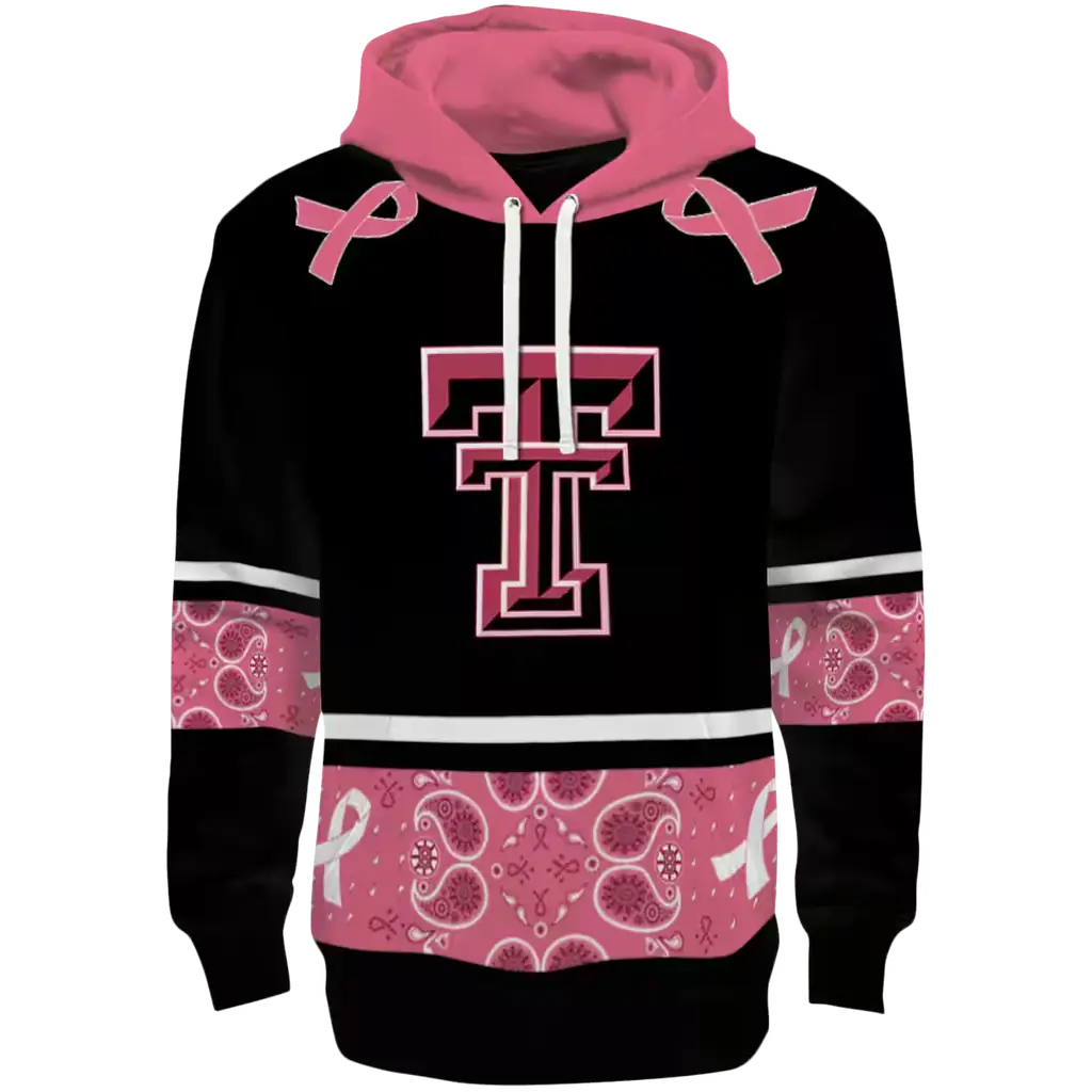 texas tech red raiders awareness ribbon black pink hoodie best selling texas tech red raiders awareness ribbon black pink hoodie best selling