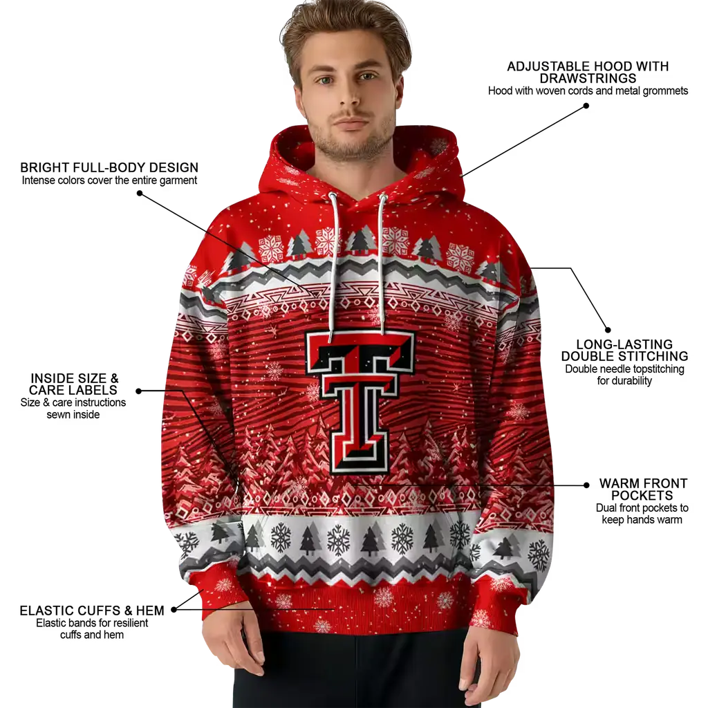 texas tech red raiders christmas trees red hoodie latest model texas tech red raiders christmas trees red hoodie latest model