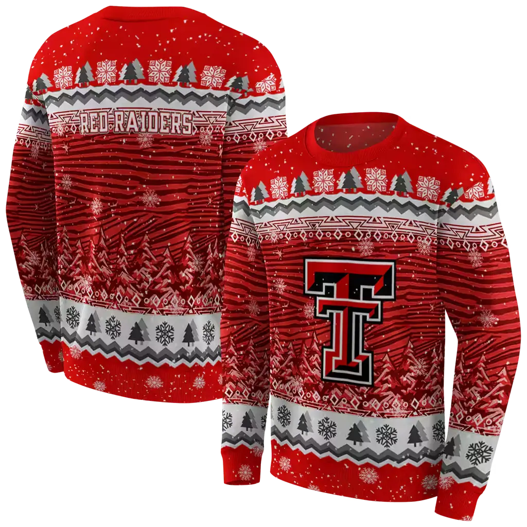 texas tech red raiders christmas trees red hoodie premium grade texas tech red raiders christmas trees red hoodie premium grade