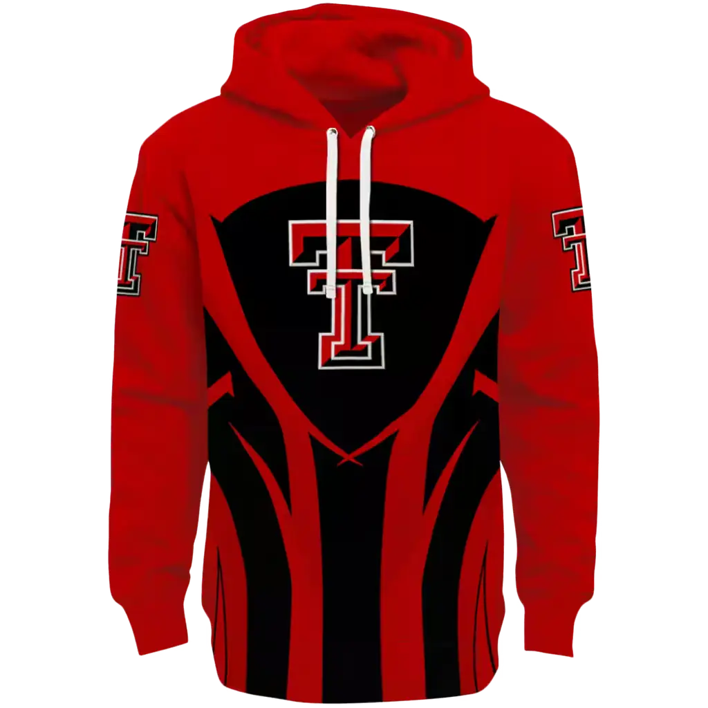 texas tech red raiders concentric lines red black hoodie best selling texas tech red raiders concentric lines red black hoodie best selling