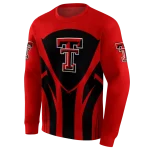 texas tech red raiders concentric lines red black hoodie best selling