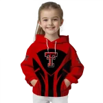 texas tech red raiders concentric lines red black hoodie best selling
