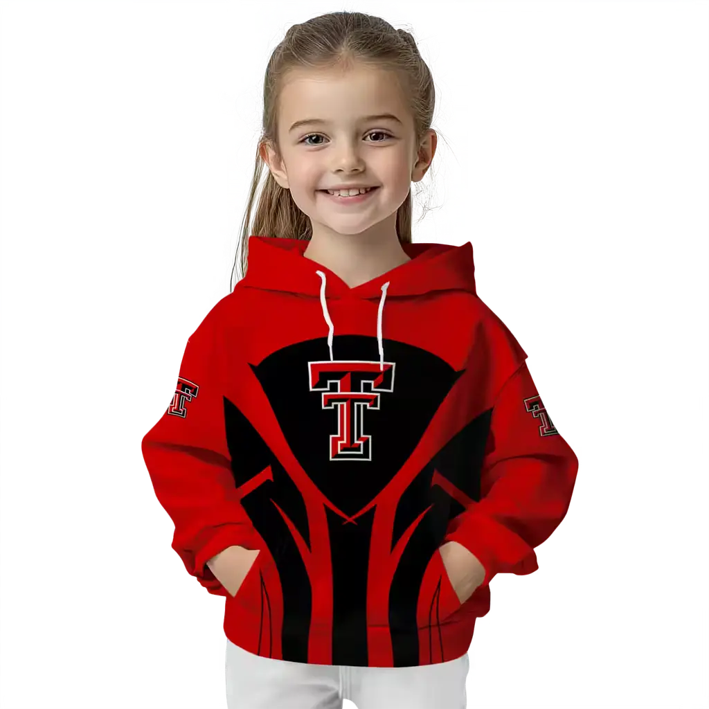 texas tech red raiders concentric lines red black hoodie top rated texas tech red raiders concentric lines red black hoodie top rated