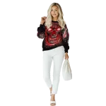 texas tech red raiders demonic skull red black hoodie best selling