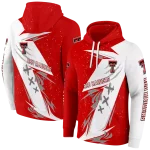 texas tech red raiders dynamic slash red white hoodie best selling