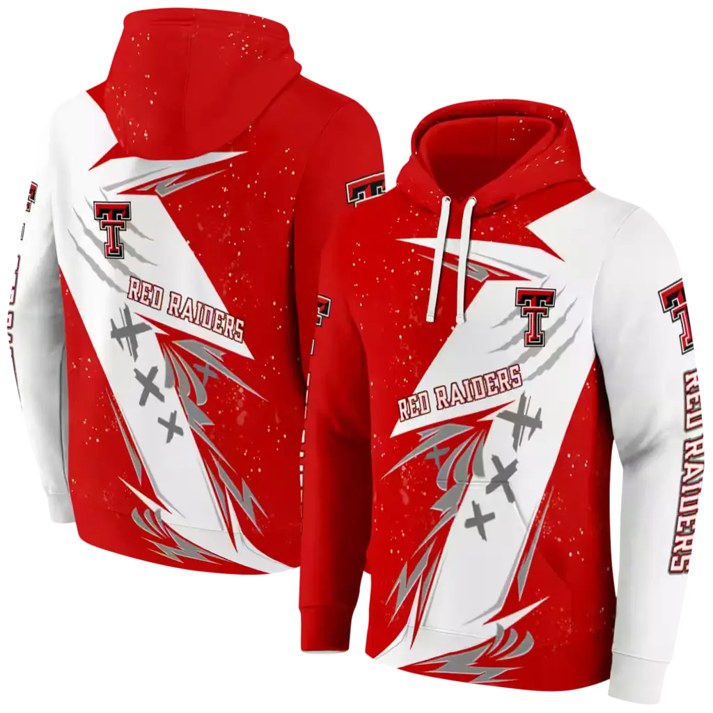 texas tech red raiders dynamic slash red white hoodie fashion forward texas tech red raiders dynamic slash red white hoodie fashion forward