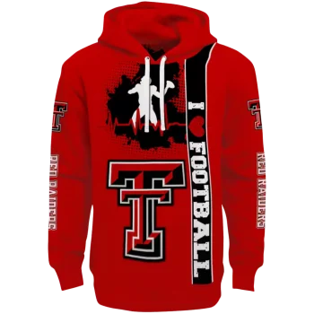 texas tech red raiders football heartbeat red hoodie best selling