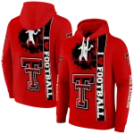 texas tech red raiders football heartbeat red hoodie best selling