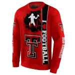 texas tech red raiders football heartbeat red hoodie best selling