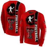 texas tech red raiders football heartbeat red hoodie best selling
