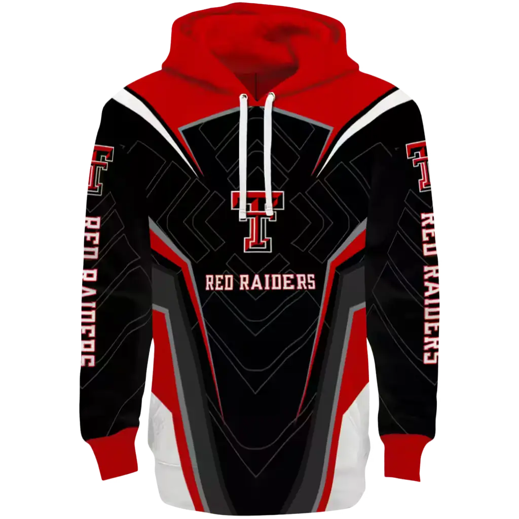 texas tech red raiders futuristic pattern red black hoodie best selling texas tech red raiders futuristic pattern red black hoodie best selling
