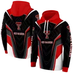 texas tech red raiders futuristic pattern red black hoodie best selling