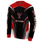 texas tech red raiders futuristic pattern red black hoodie best selling