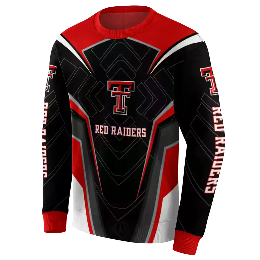 texas tech red raiders futuristic pattern red black hoodie new arrival texas tech red raiders futuristic pattern red black hoodie new arrival