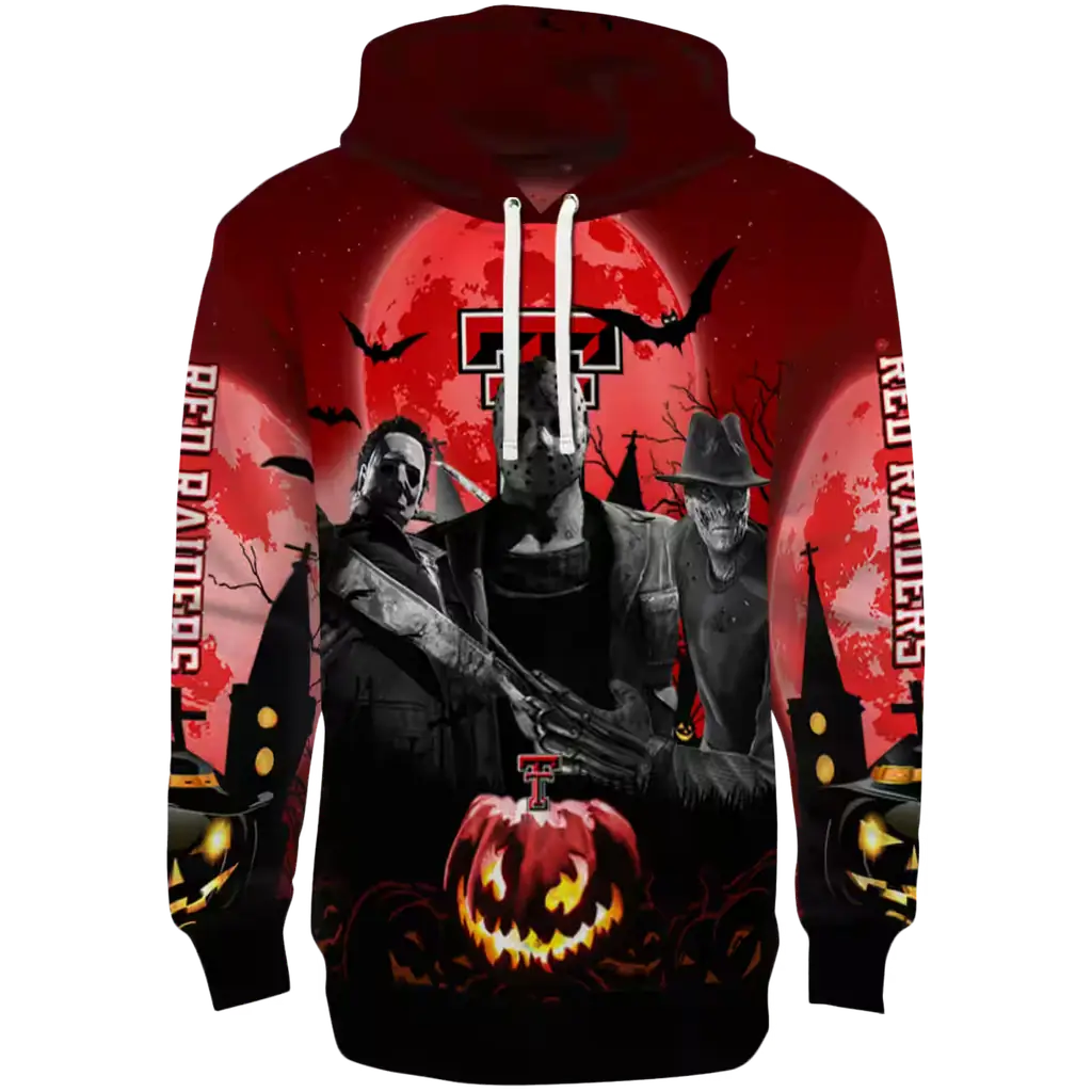 texas tech red raiders halloween vibes red black hoodie best selling texas tech red raiders halloween vibes red black hoodie best selling