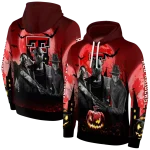texas tech red raiders halloween vibes red black hoodie best selling