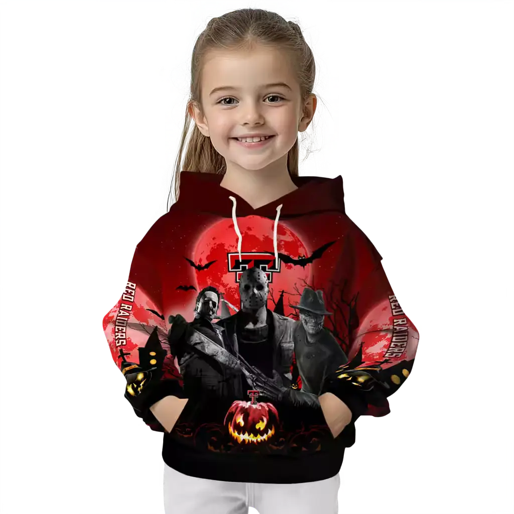 texas tech red raiders halloween vibes red black hoodie top rated texas tech red raiders halloween vibes red black hoodie top rated