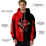 texas tech red raiders heartbeat graphic red hoodie best selling
