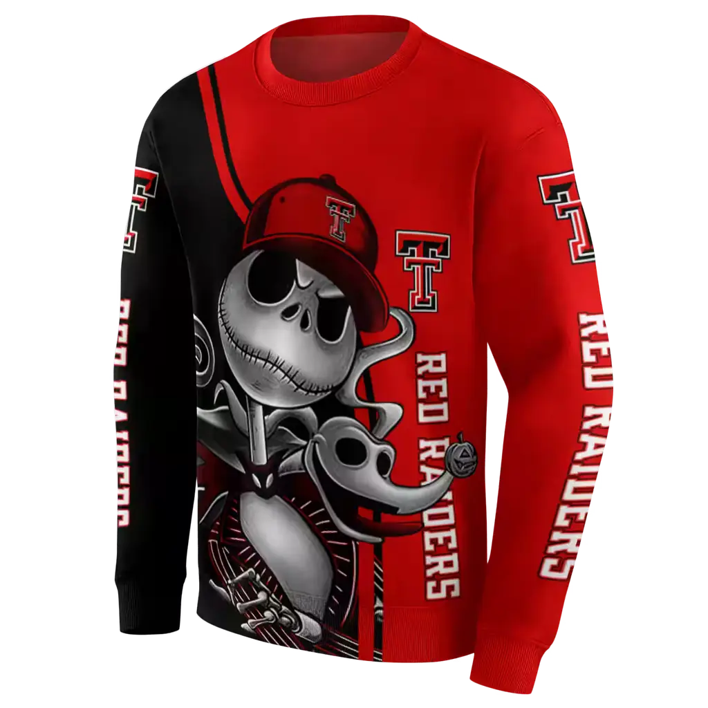 texas tech red raiders jack skellington red hoodie new arrival texas tech red raiders jack skellington red hoodie new arrival