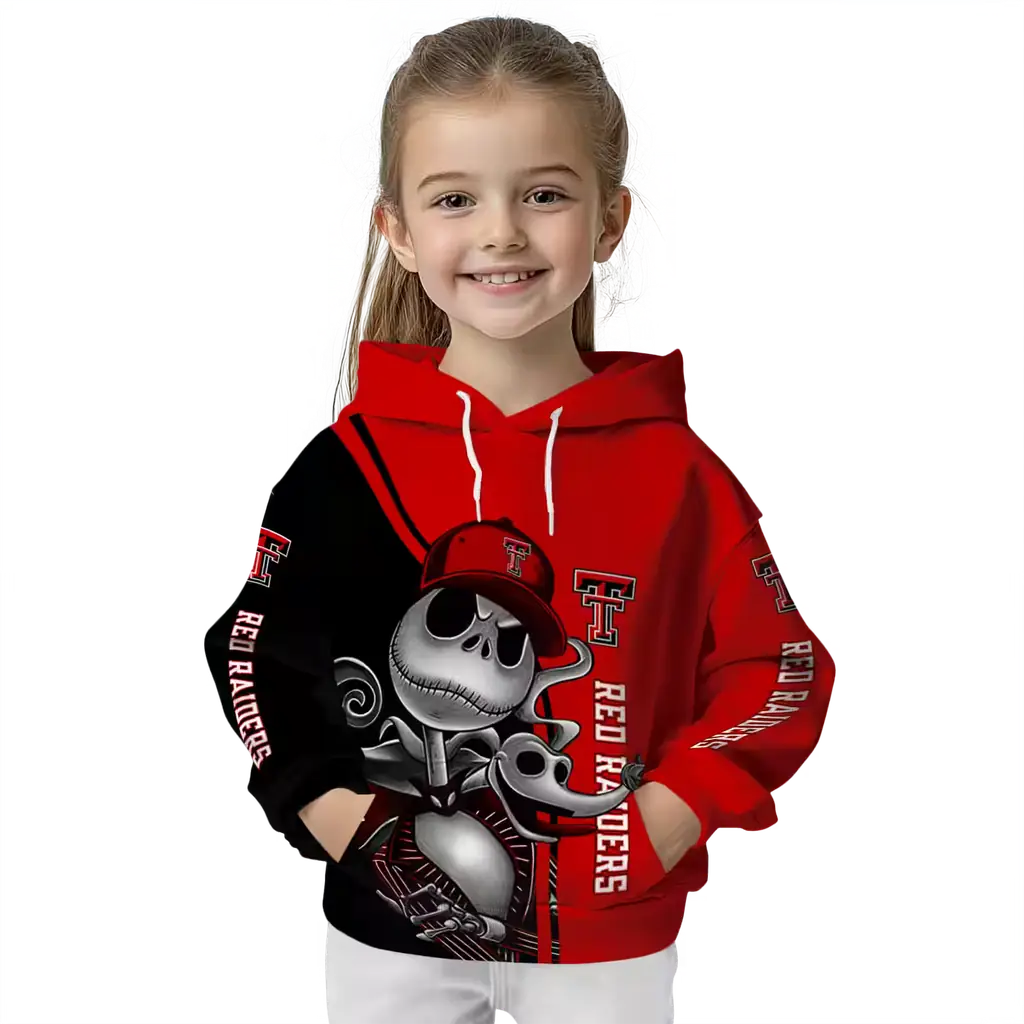 texas tech red raiders jack skellington red hoodie top rated texas tech red raiders jack skellington red hoodie top rated